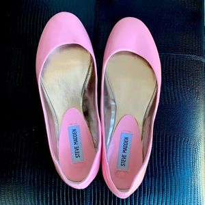 Steve Madden Pink Flats. Never Worn!